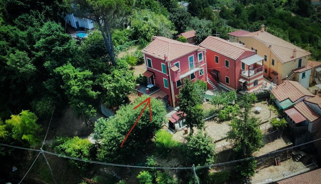 Вилла La Casa Rossa Arcola Con Vista Экстерьер фото