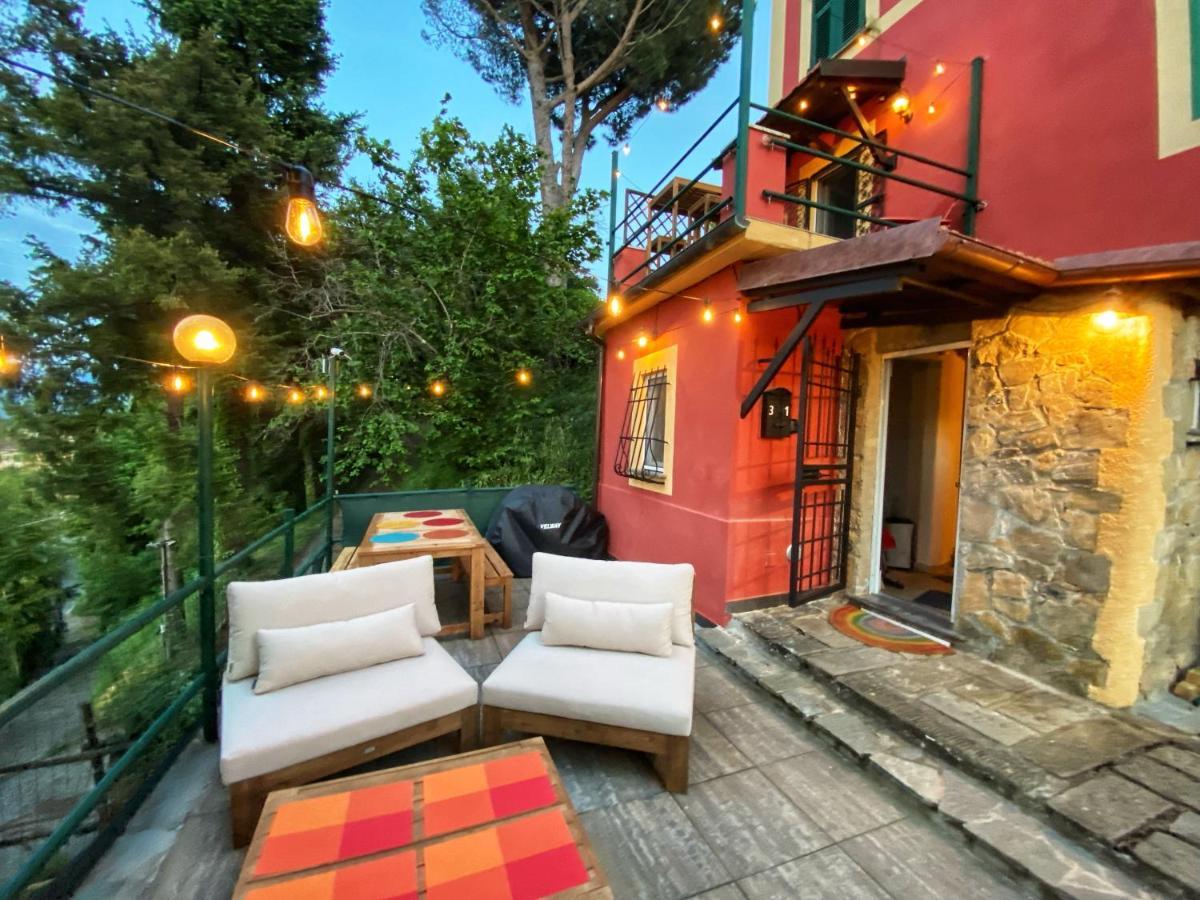 Вилла La Casa Rossa Arcola Con Vista Экстерьер фото